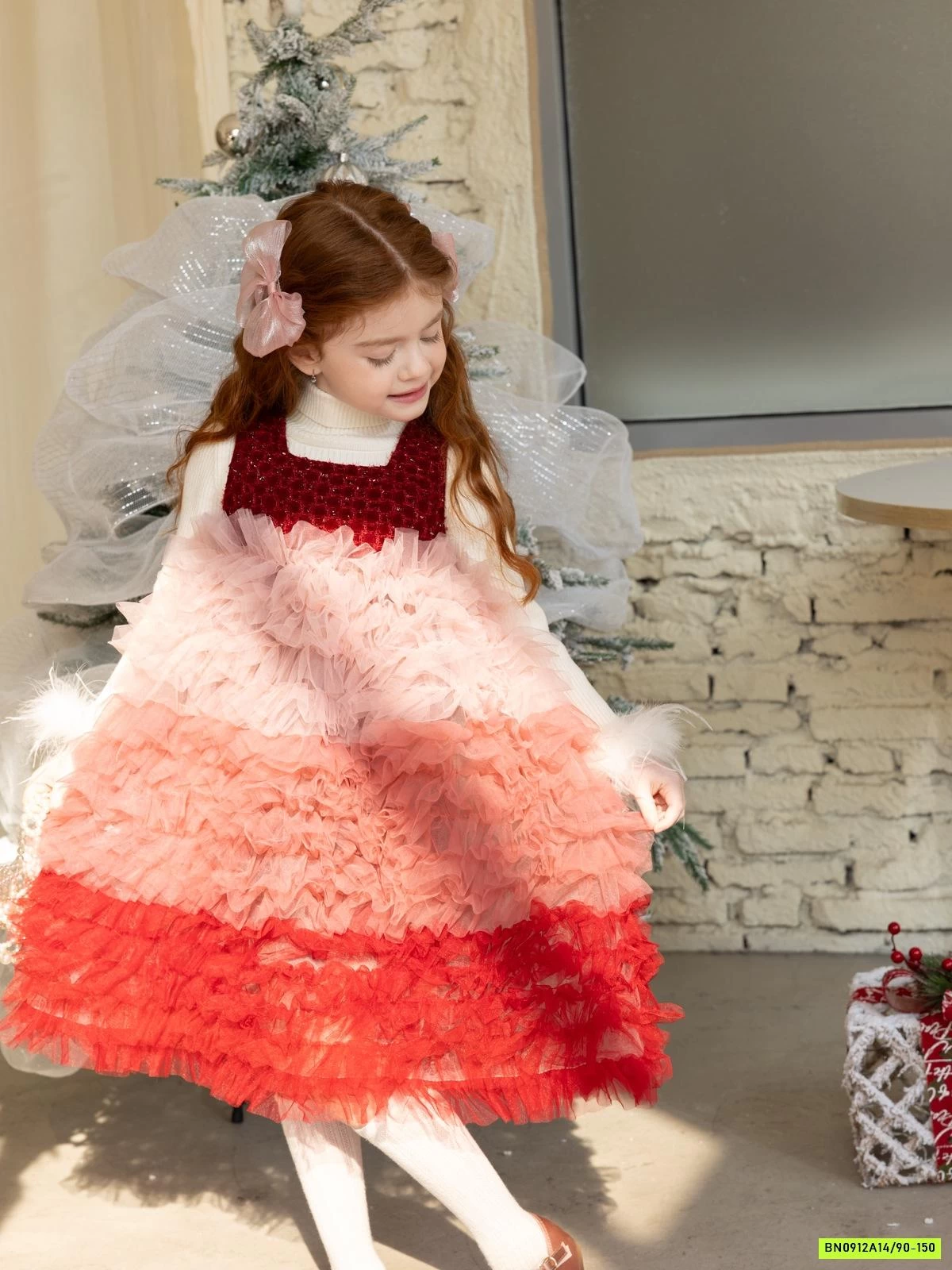 ĐẦM DẠ TUTU LOANG MÀU LÓT NHUNG