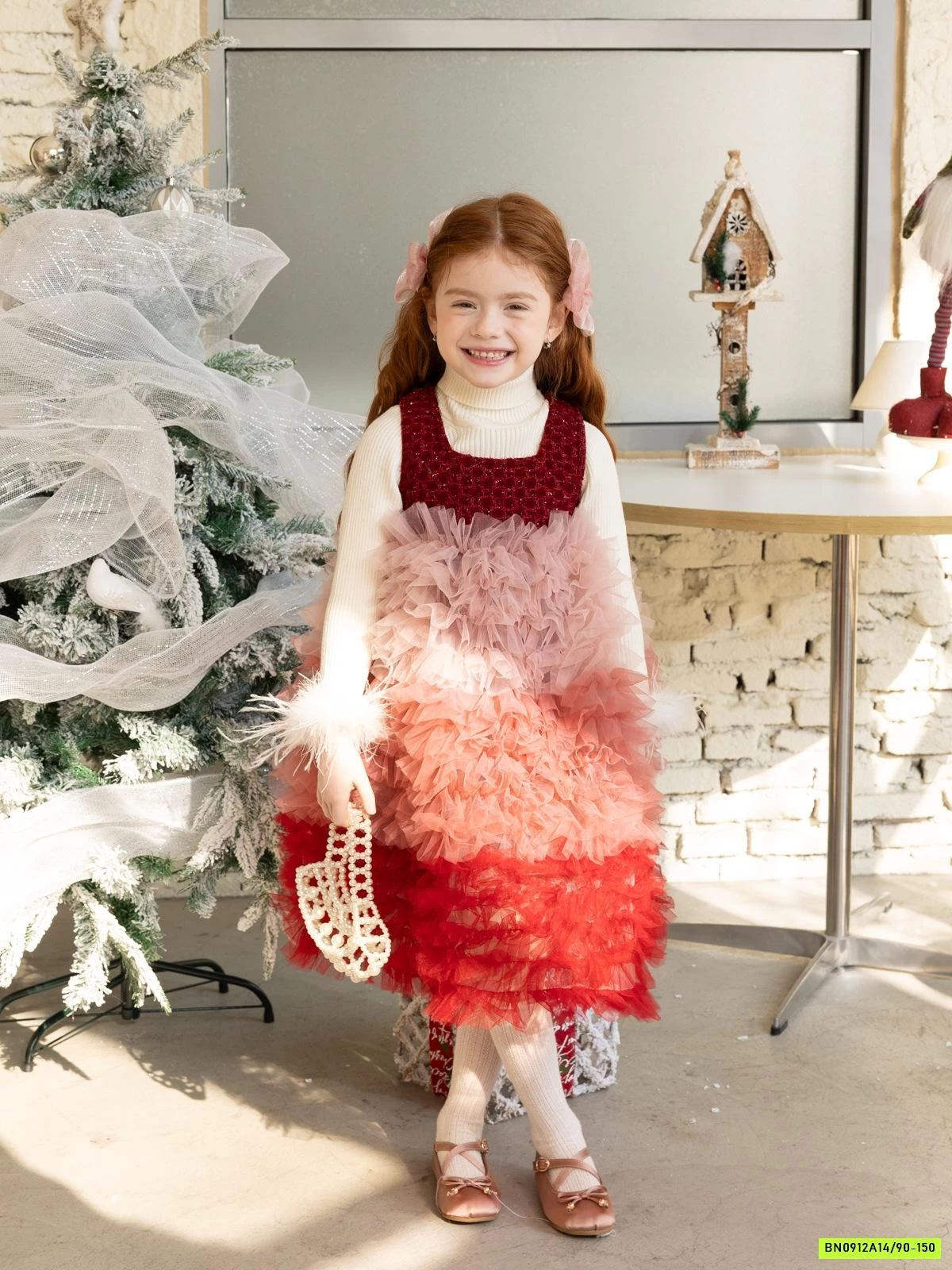 ĐẦM DẠ TUTU LOANG MÀU LÓT NHUNG