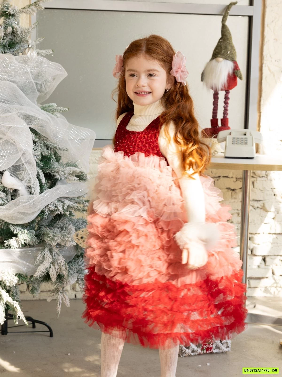 ĐẦM DẠ TUTU LOANG MÀU LÓT NHUNG