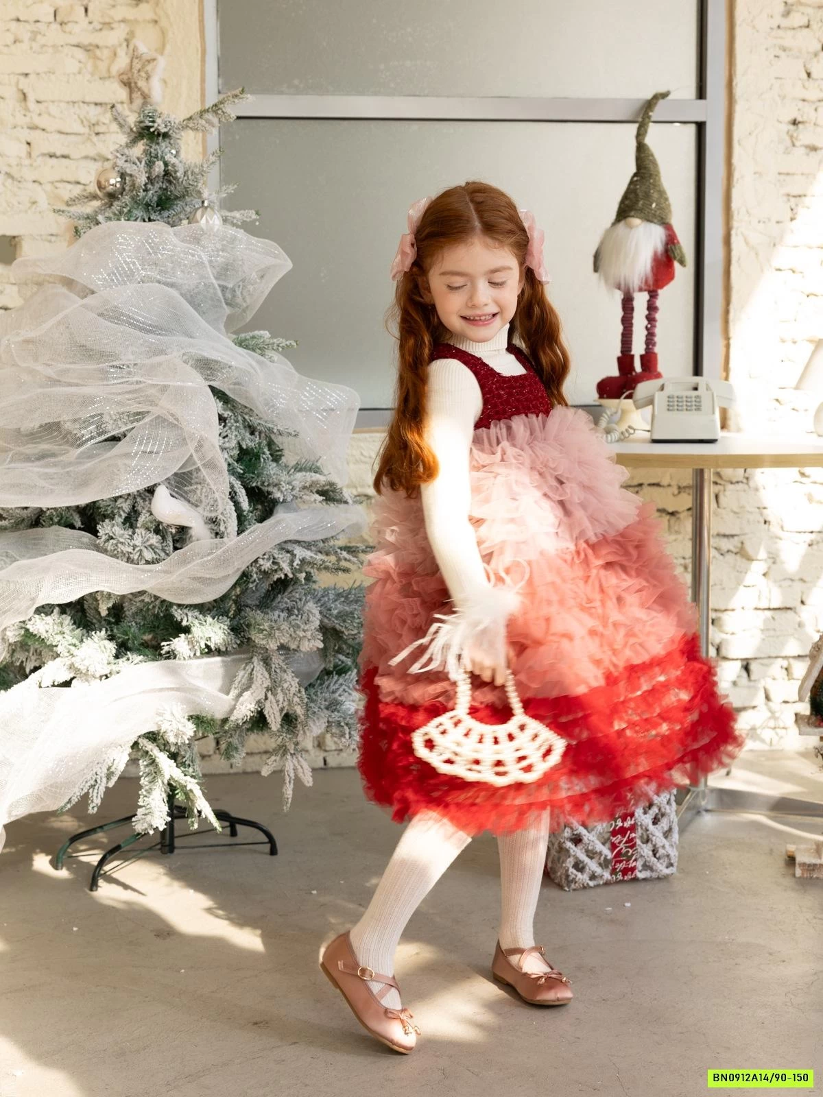 ĐẦM DẠ TUTU LOANG MÀU LÓT NHUNG