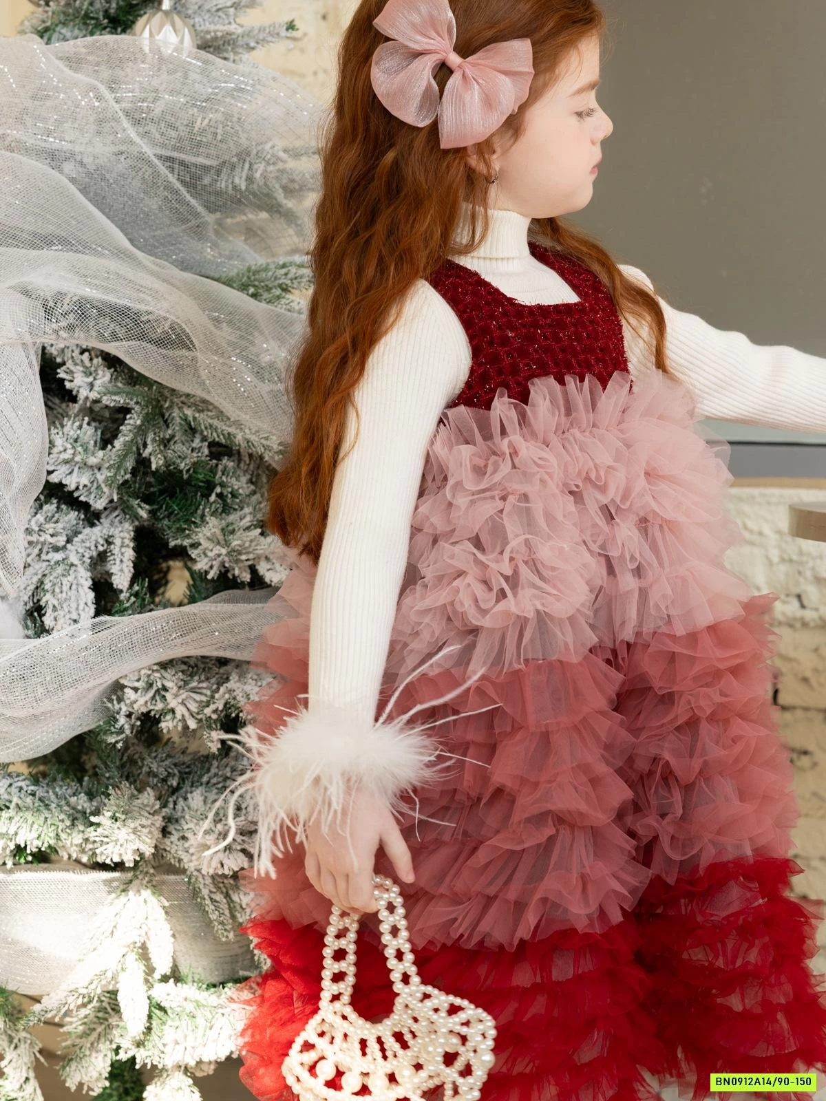 ĐẦM DẠ TUTU LOANG MÀU LÓT NHUNG