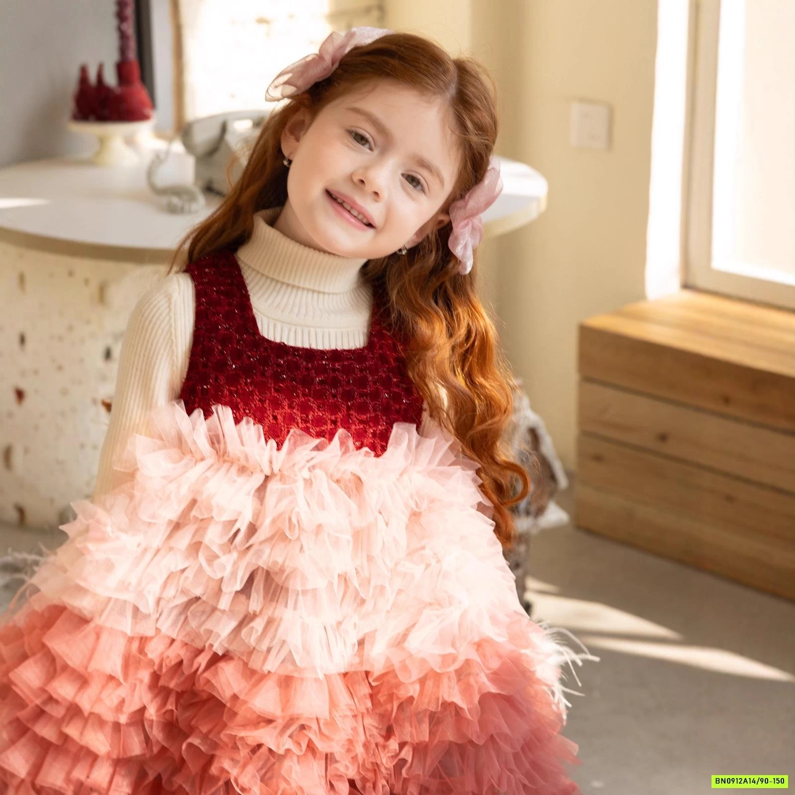 ĐẦM DẠ TUTU LOANG MÀU LÓT NHUNG