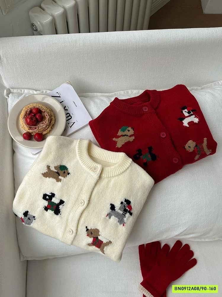 CARDIGAN THÊU CÚN 24B082 AMBB