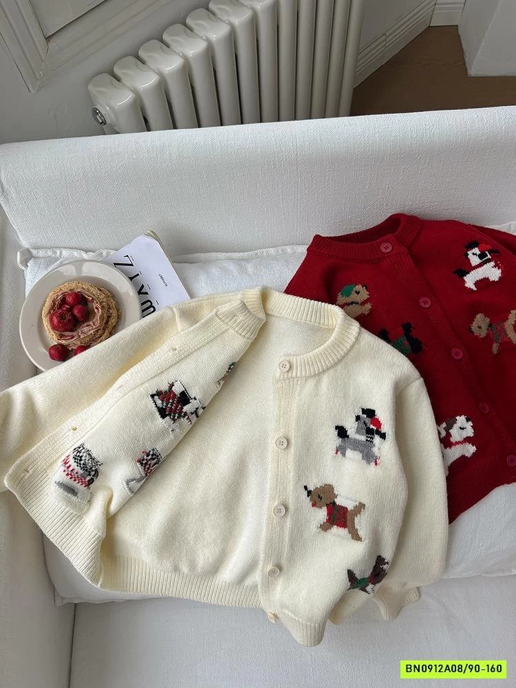 CARDIGAN THÊU CÚN 24B082 AMBB