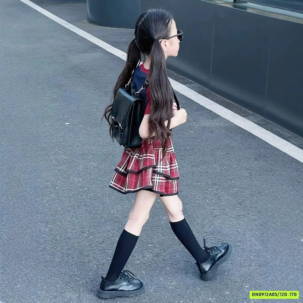 SÉT CROPTOP MIX CV CARO ĐỎ