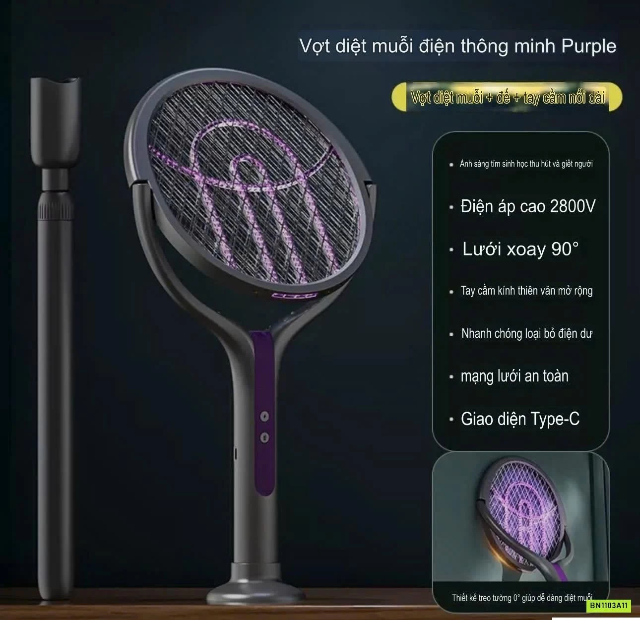 VỢT MUỖI THÔNG MINH