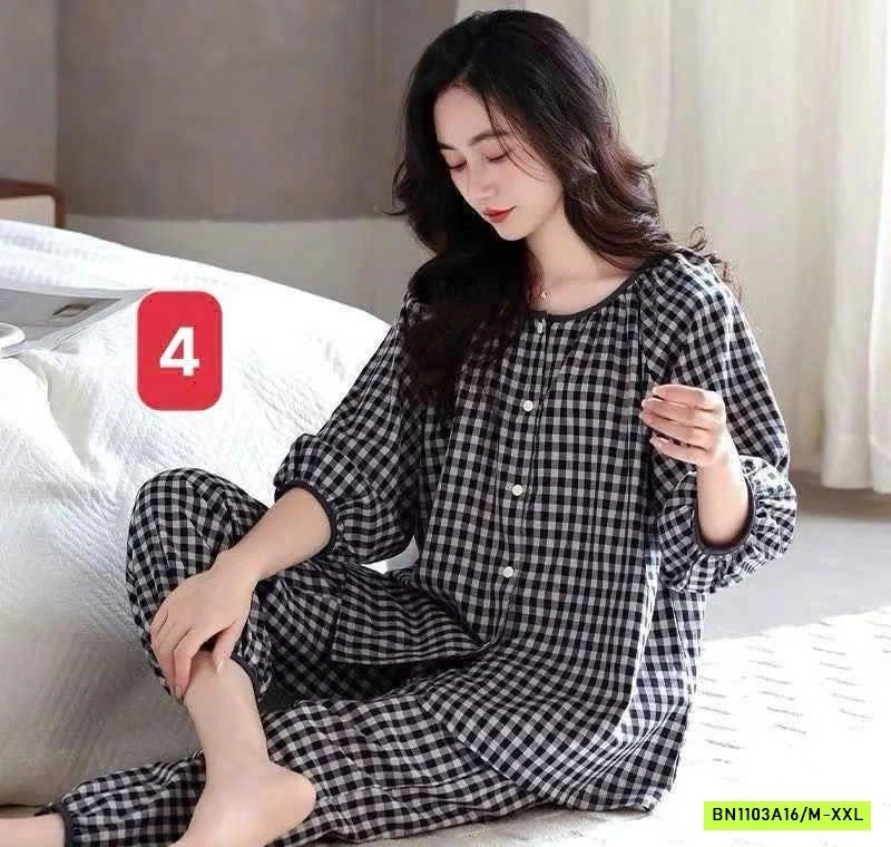 BỘ MẶC NHÀ HOẠ TIẾT CHO NỮ