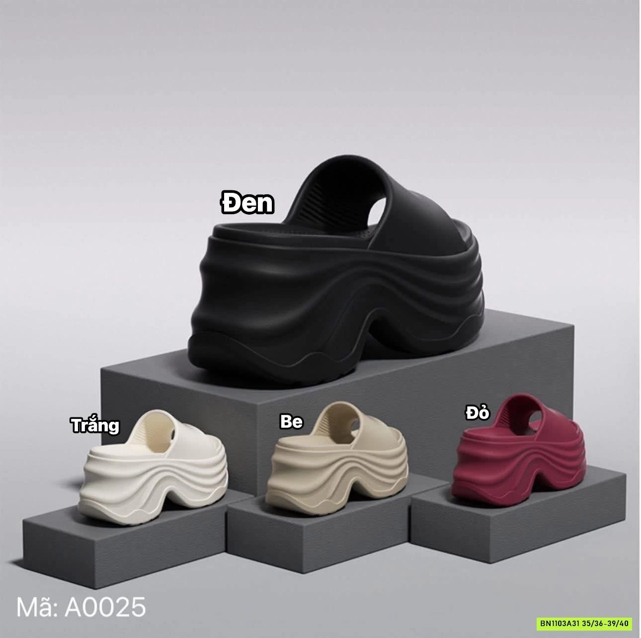 DÉP EVA ĐẾ CAO HACK DÁNG