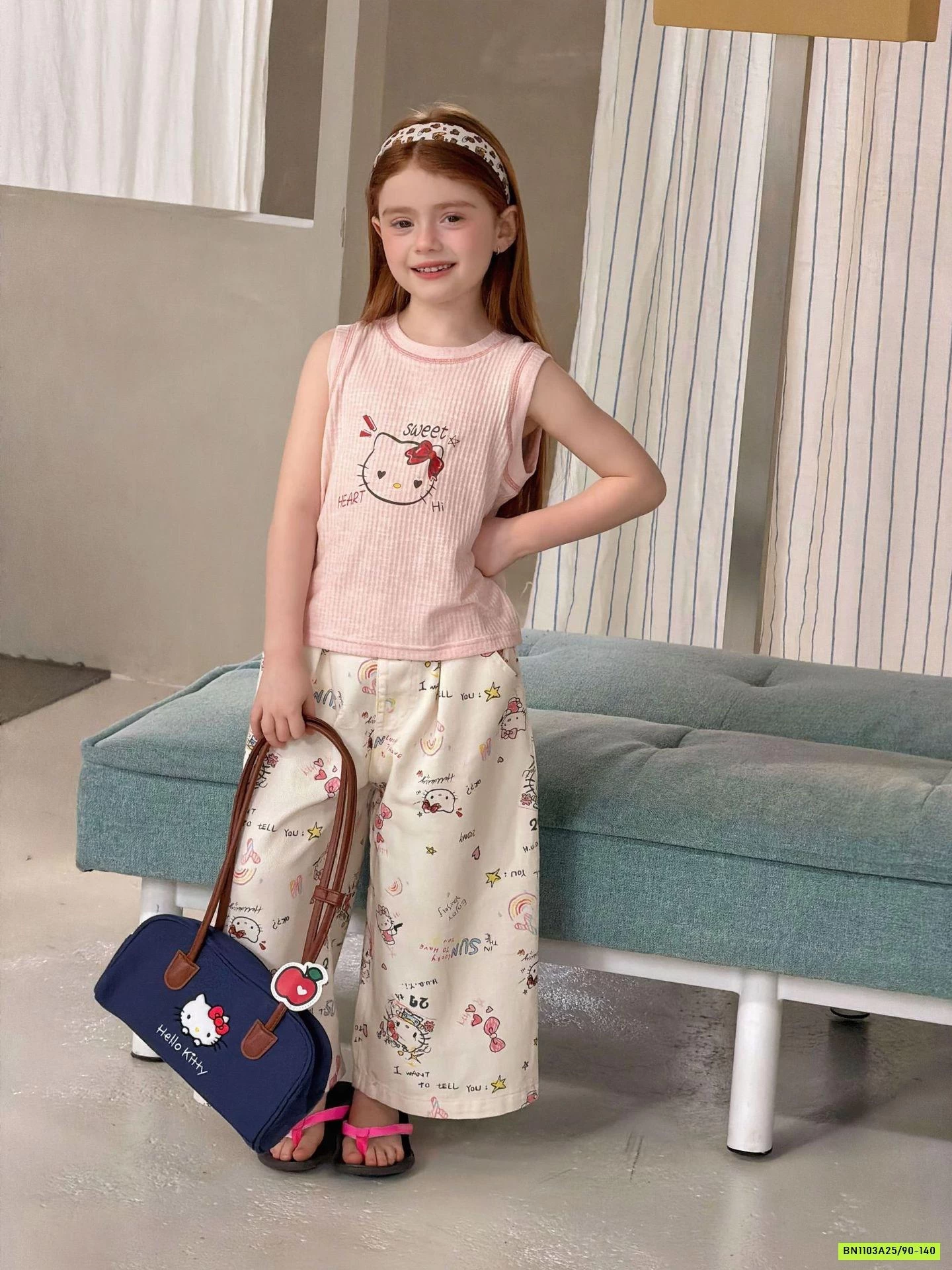 SÉT ÁO KITTY MIX QUẦN SUÔNG