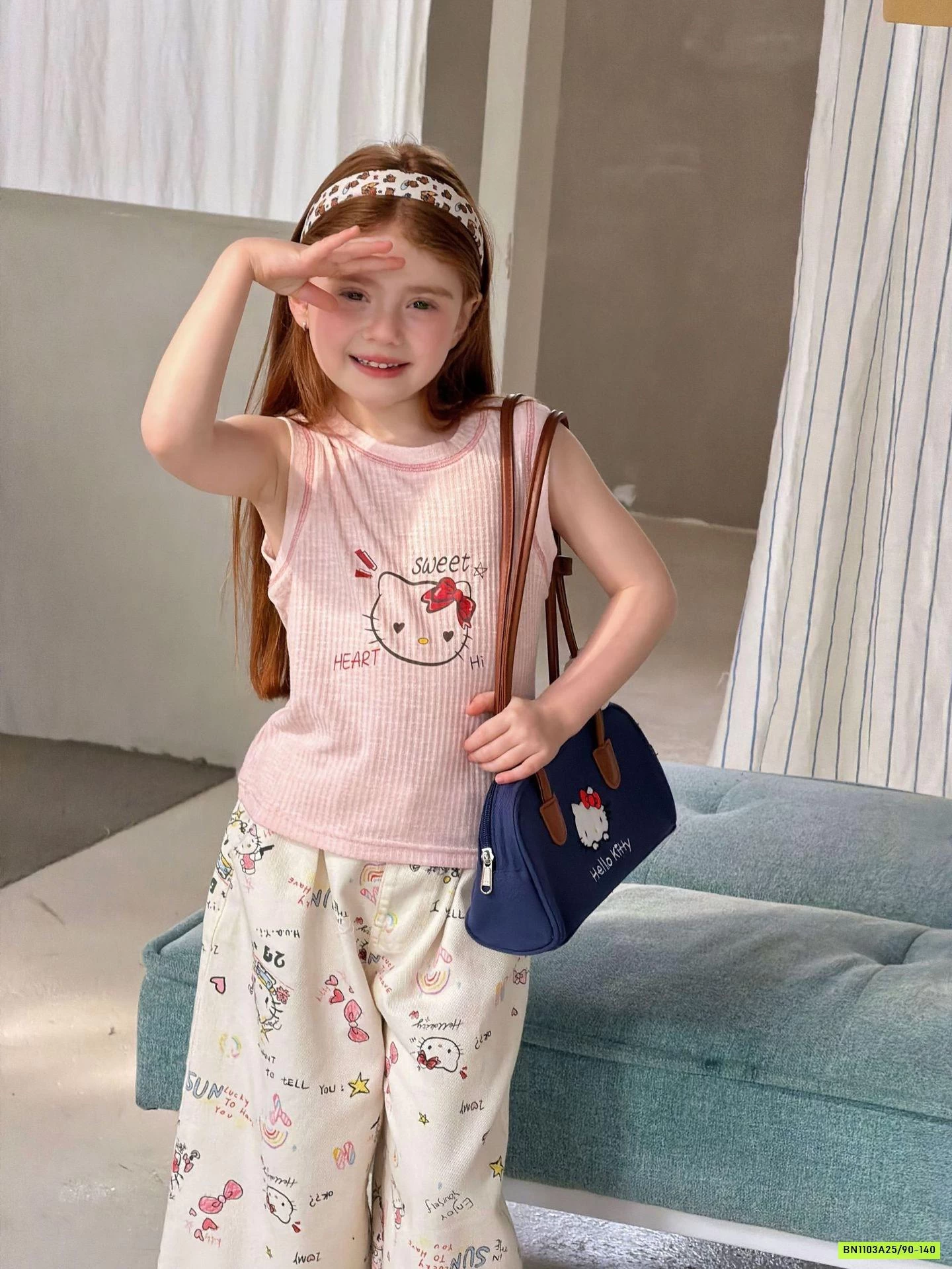 SÉT ÁO KITTY MIX QUẦN SUÔNG