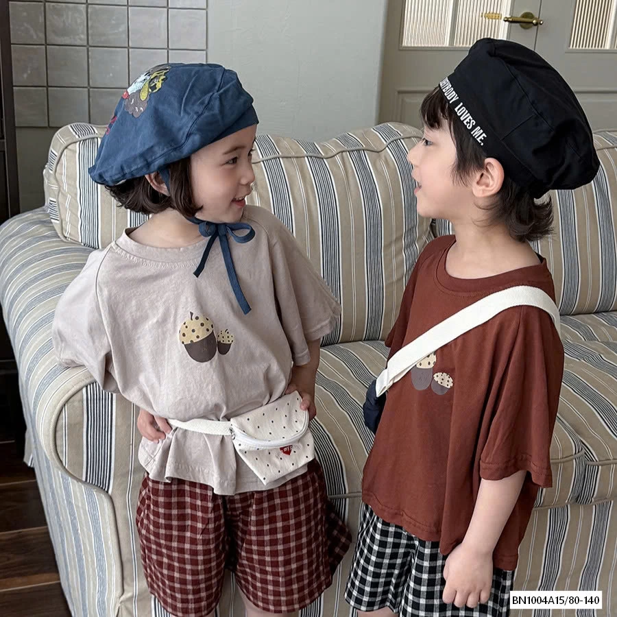 ÁO THUN HẠT DẺ MIX SHORT CARO