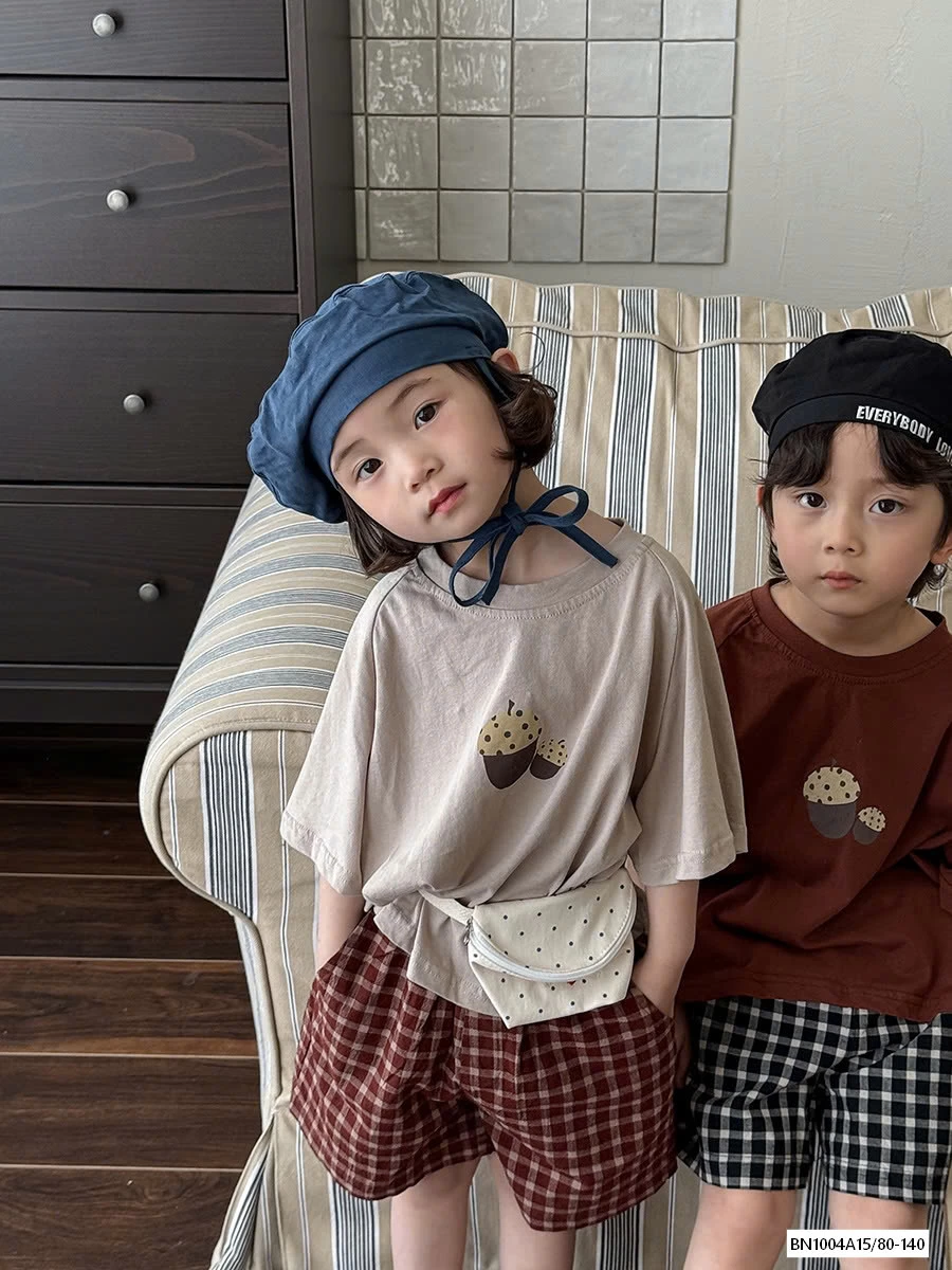 ÁO THUN HẠT DẺ MIX SHORT CARO