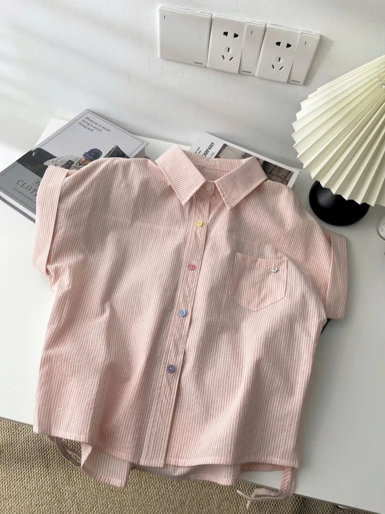 ÁO SƠ MI TAY HÊN RÚT EO MÙA HÈ