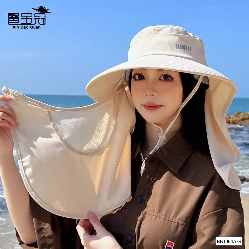 MŨ CHỐNG NẮNG KÈM KHẨU TRANG NỮ