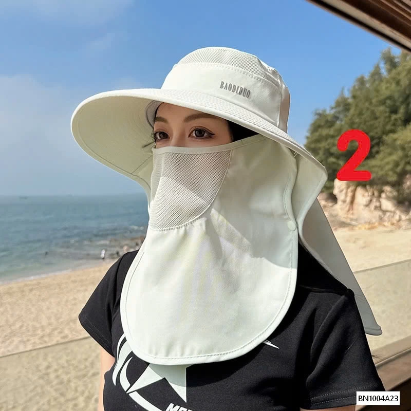 MŨ CHỐNG NẮNG KÈM KHẨU TRANG NỮ