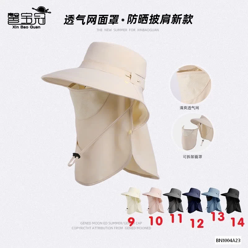 MŨ CHỐNG NẮNG KÈM KHẨU TRANG NỮ