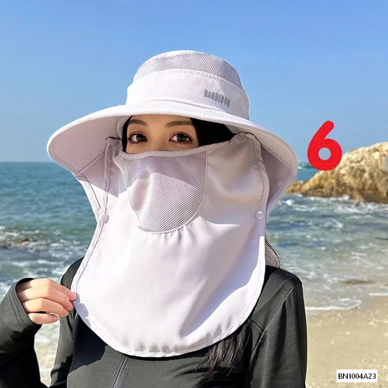 MŨ CHỐNG NẮNG KÈM KHẨU TRANG NỮ
