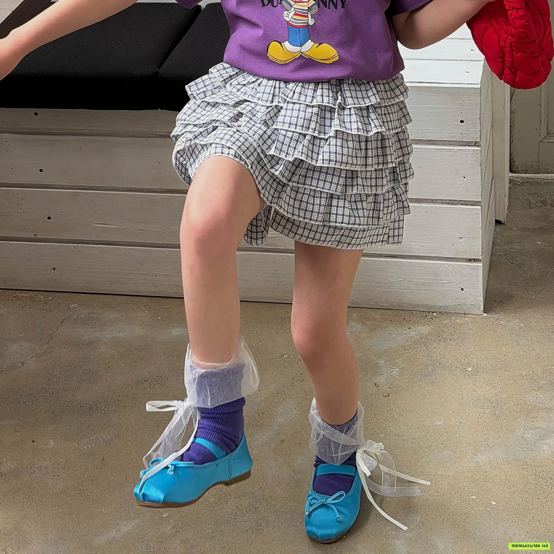 QUẦN GIẢ VÁY XẾP TẦNG CARO