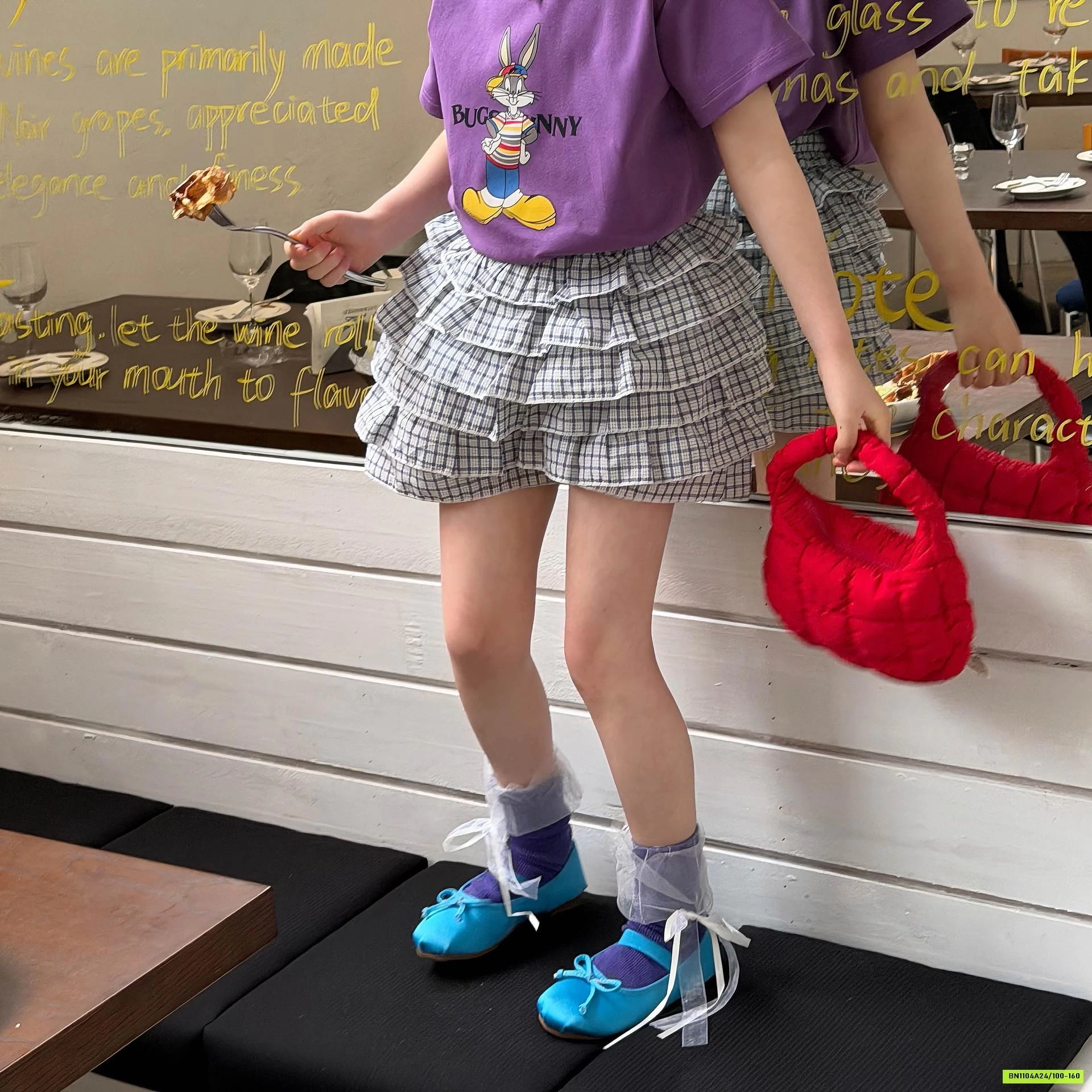 QUẦN GIẢ VÁY XẾP TẦNG CARO