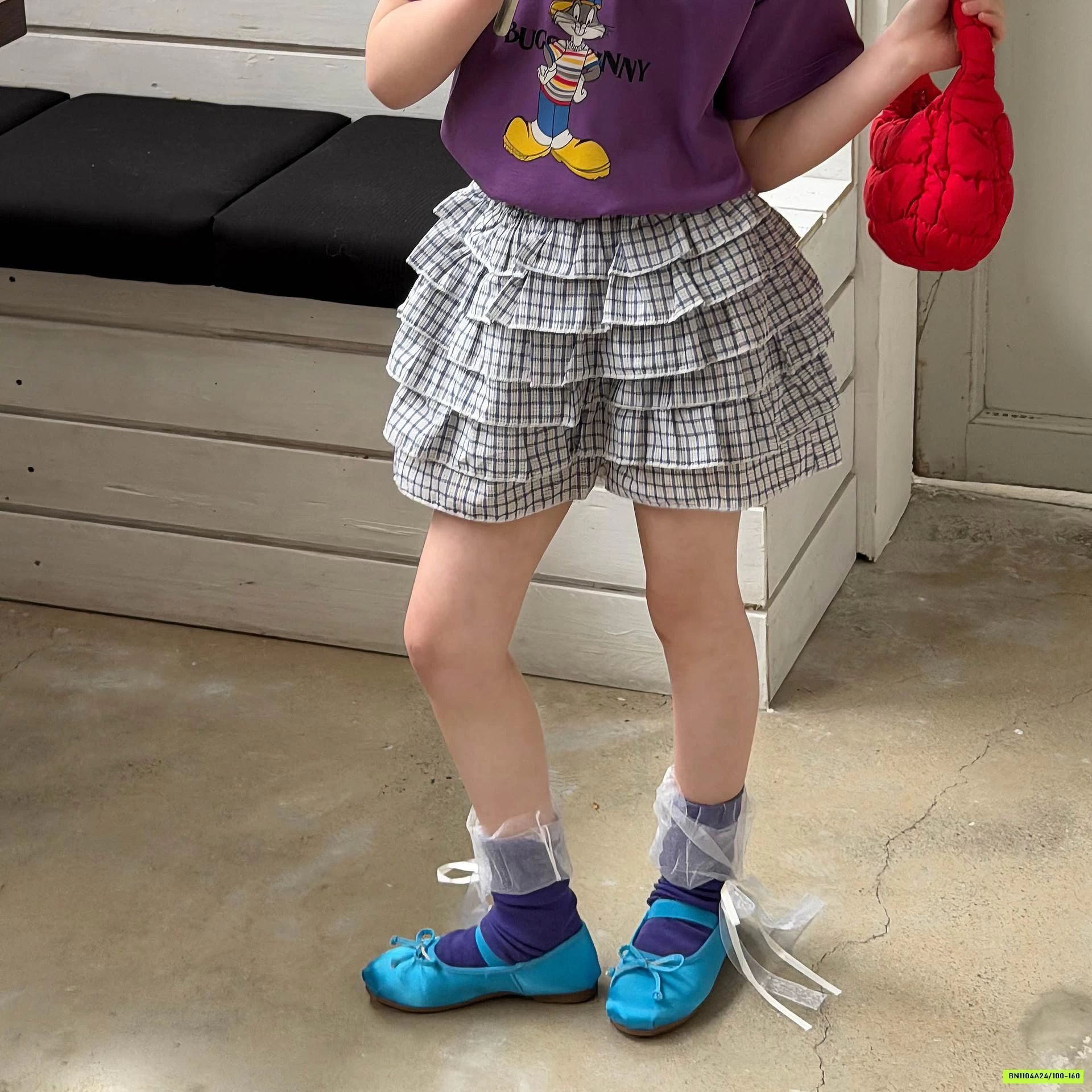 QUẦN GIẢ VÁY XẾP TẦNG CARO