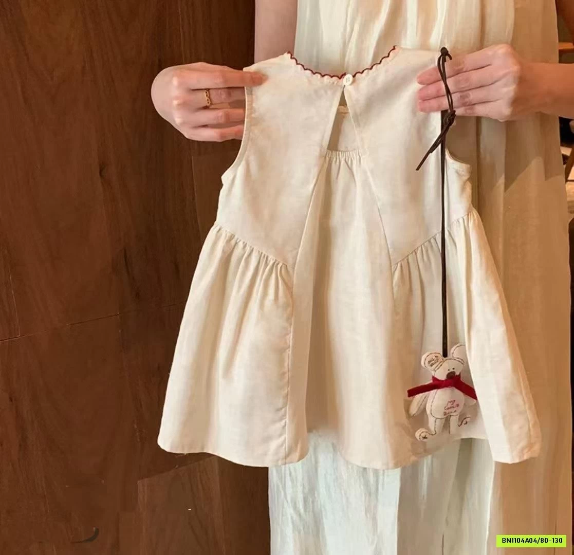 ĐẦM XÒE THÔ MỀM THÊU HÌNH DỄ THƯƠNG