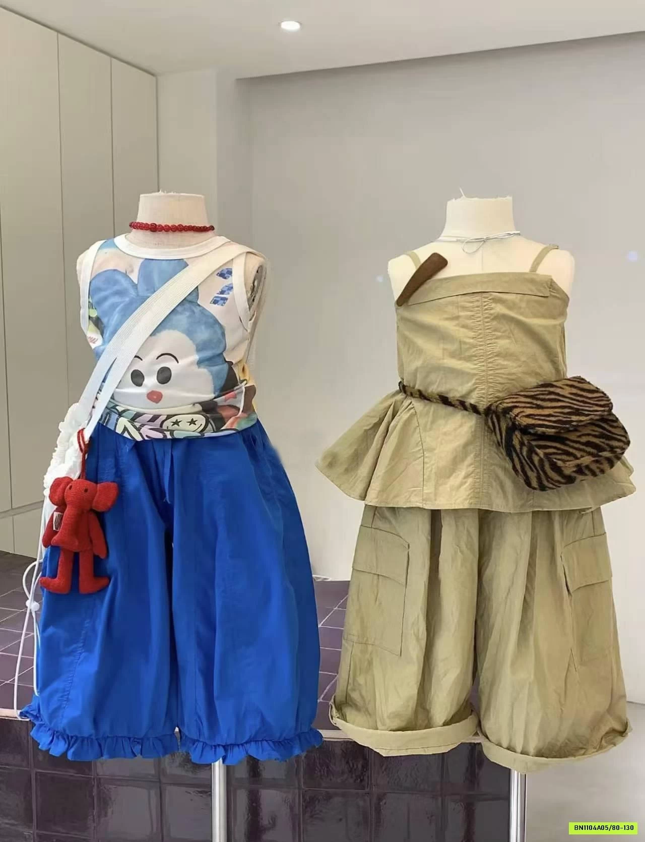 ÁO SÁT NÁCH MIX QUẦN BÍ XANH COBAN