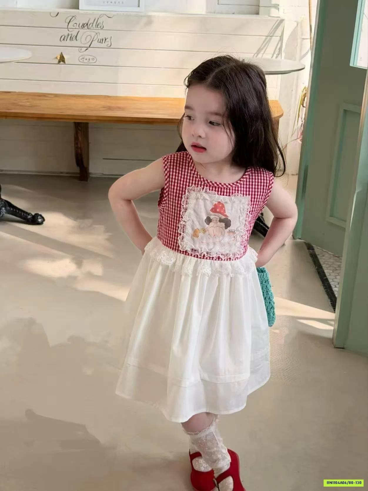 ĐẦM THÔ XÒE PHỐI CARO ĐỎ