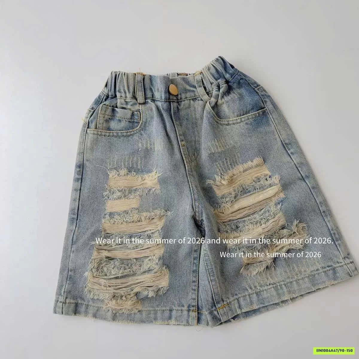 JEANS LỬNG RÁCH T&QKIDS