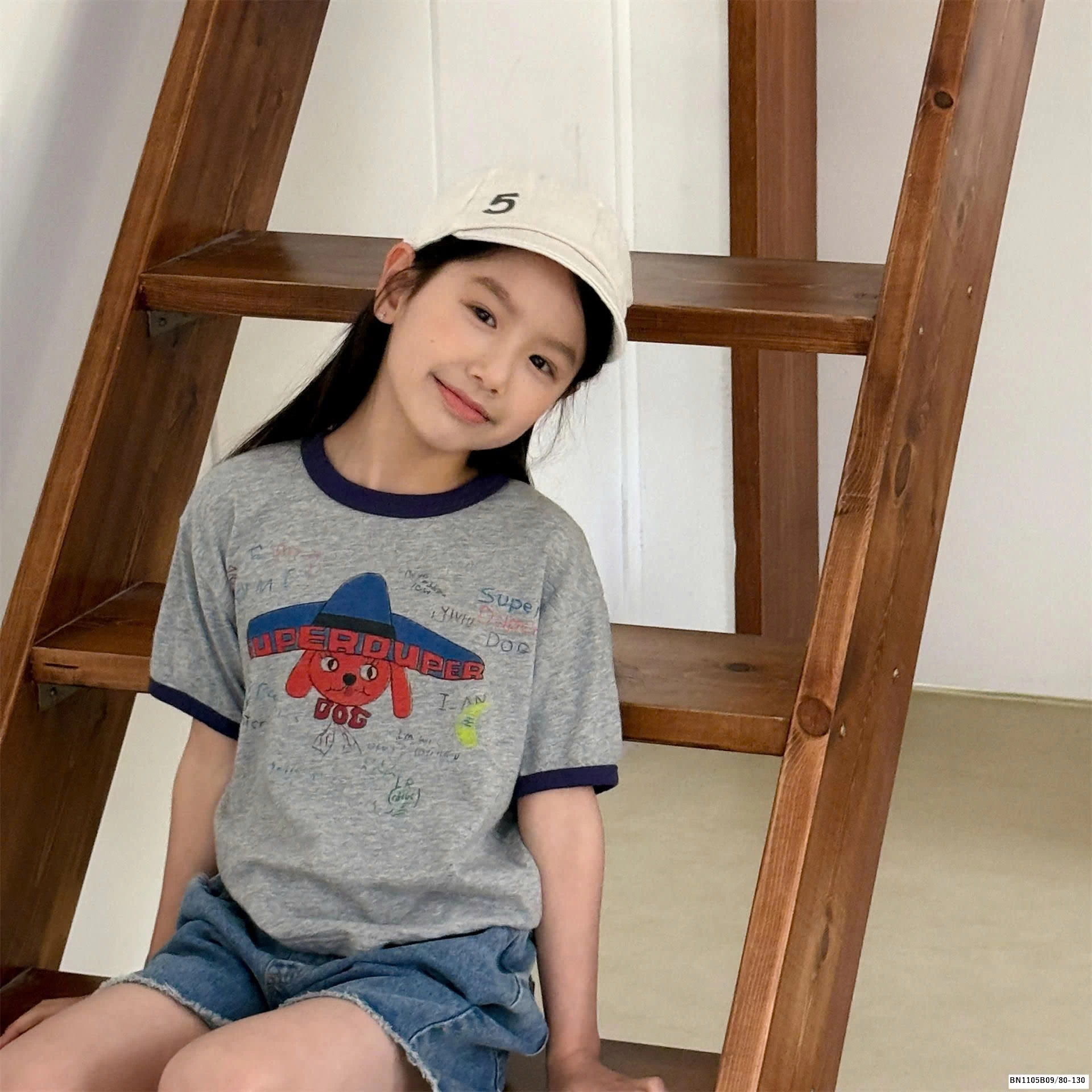 ÁO THUN XƯỚC CHÓ ĐỘI MŨ  ADBABY