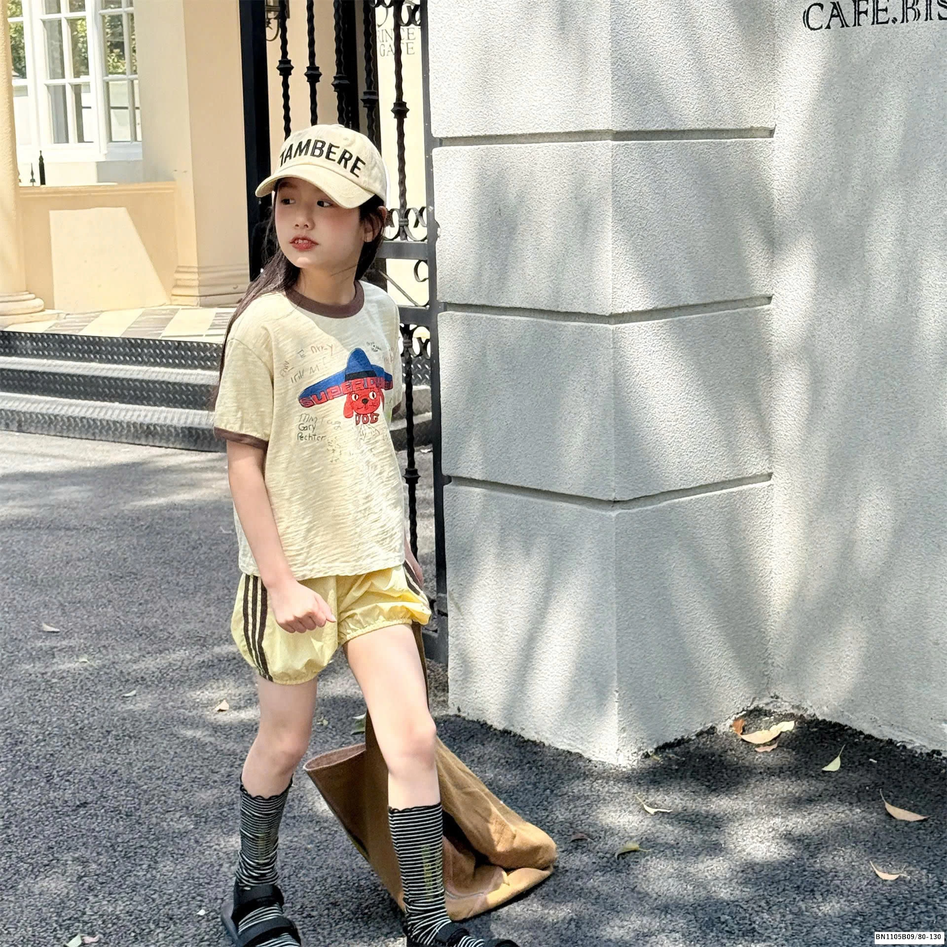 ÁO THUN XƯỚC CHÓ ĐỘI MŨ  ADBABY