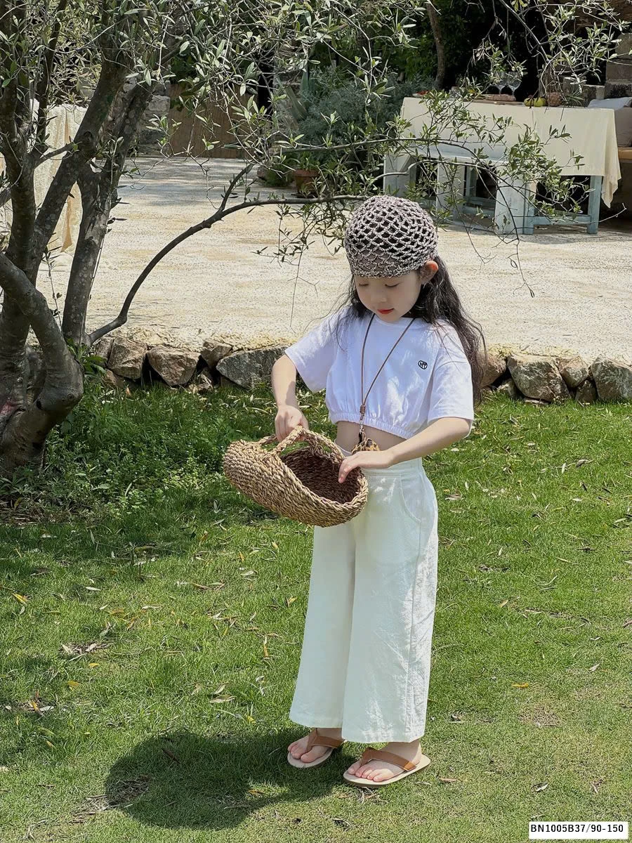 SET ÁO THUN CROPTOP MIX QUẦN SUÔNG