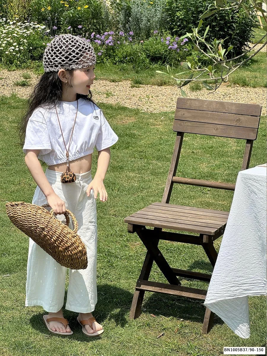 SET ÁO THUN CROPTOP MIX QUẦN SUÔNG