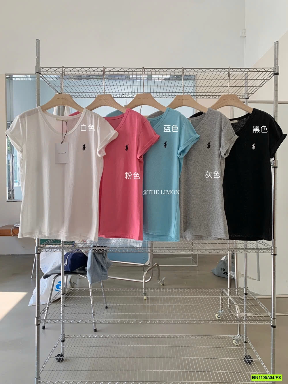 ÁO THUN XƯỚC LOGO NGỰA THELIMON