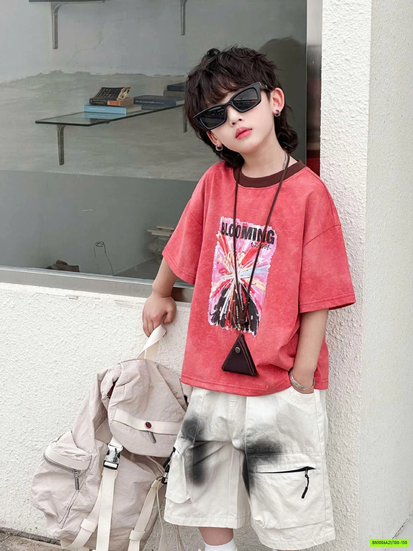 ÁO HỒNG BẠC MIX SHORT TÚI HỘP