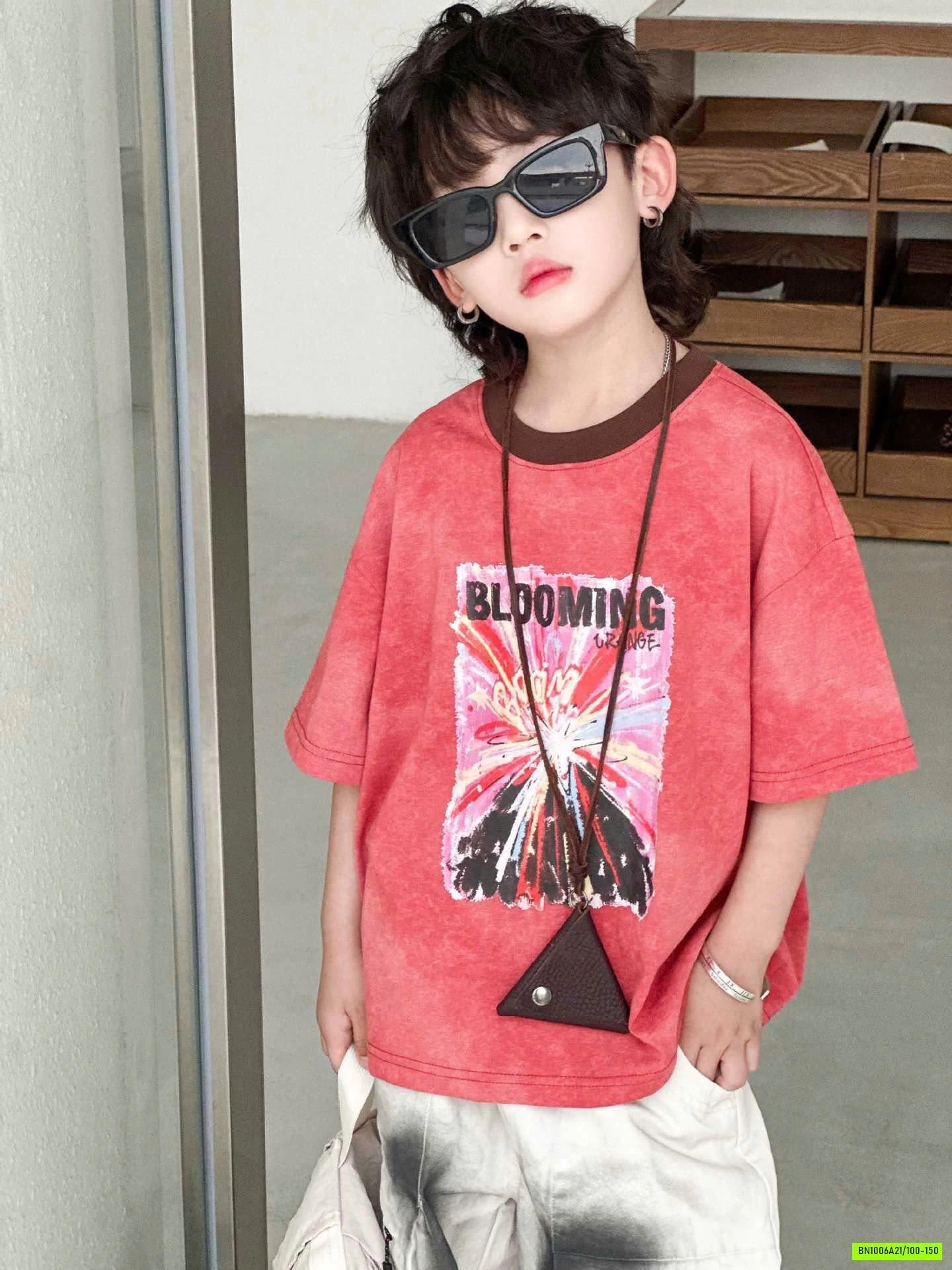 ÁO HỒNG BẠC MIX SHORT TÚI HỘP