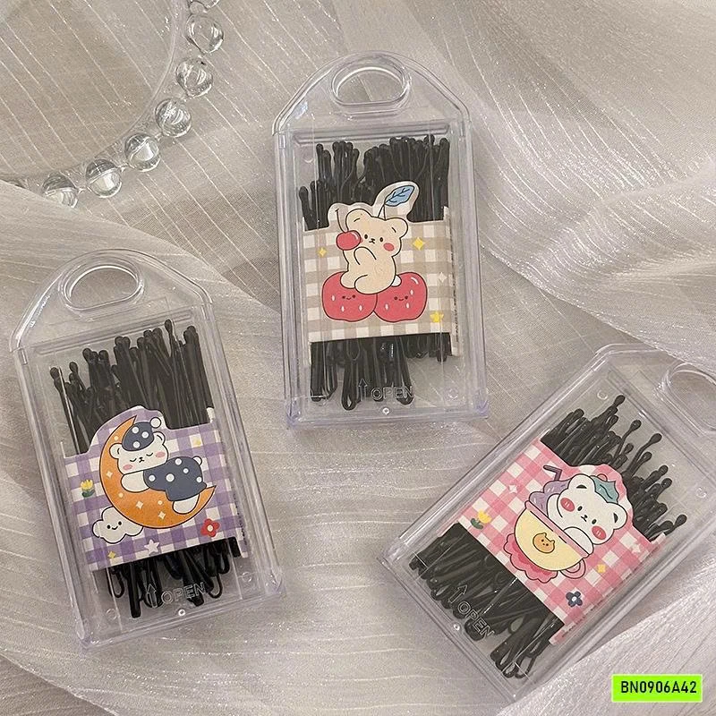 HỘP 30 KẸP TÓC ĐEN