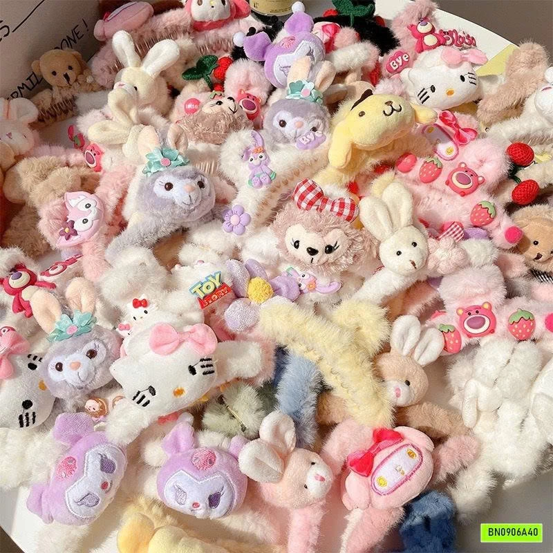 SÉT 5 KẸP TÓC BÔNG DỄ THƯƠNG