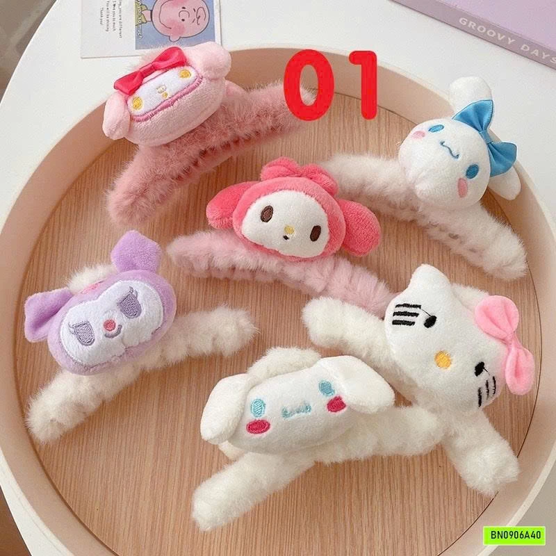 SÉT 5 KẸP TÓC BÔNG DỄ THƯƠNG