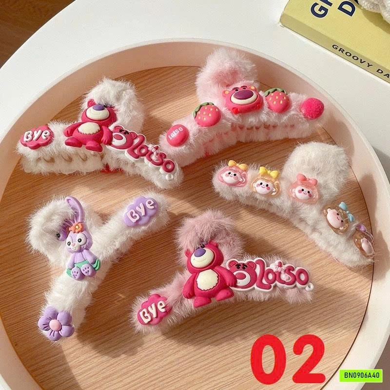 SÉT 5 KẸP TÓC BÔNG DỄ THƯƠNG