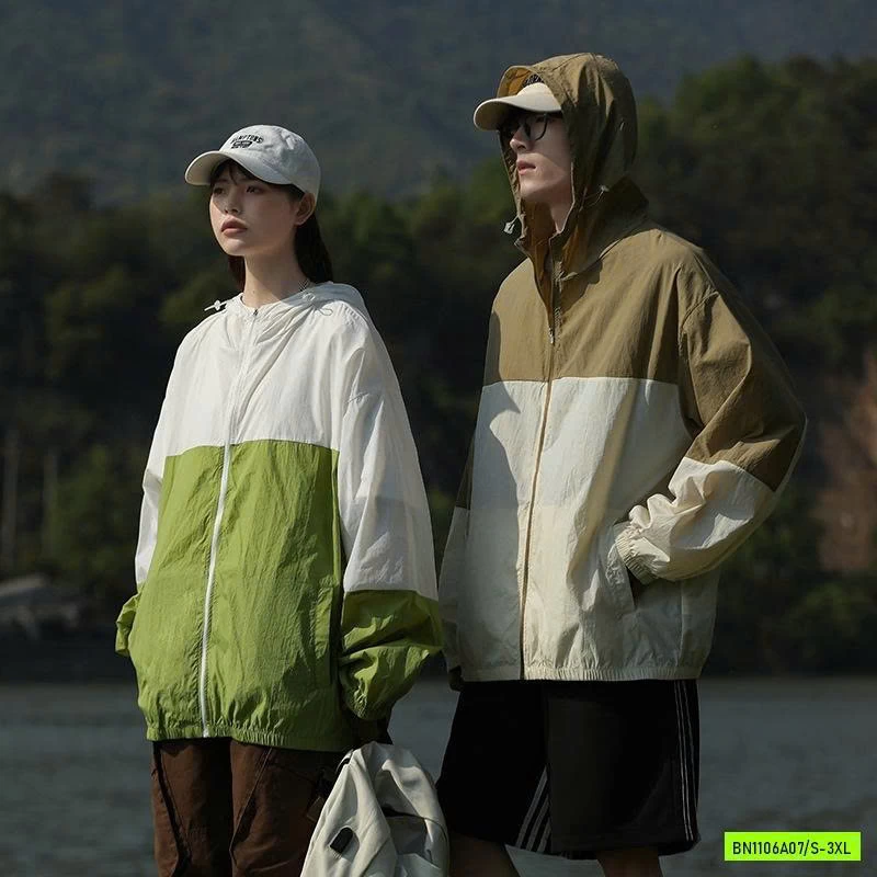 KHOÁC GIÓ MỎNG CHỐNG NẮNG PHỐI MÀU