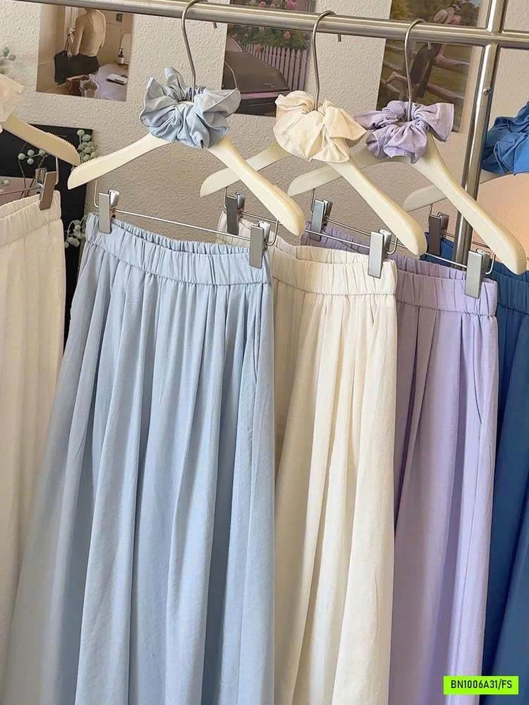 QUẦN ỐNG RỘNG DÁNG VÁY NỮ