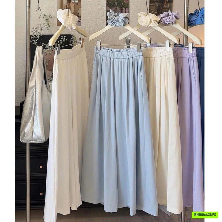 QUẦN ỐNG RỘNG DÁNG VÁY NỮ
