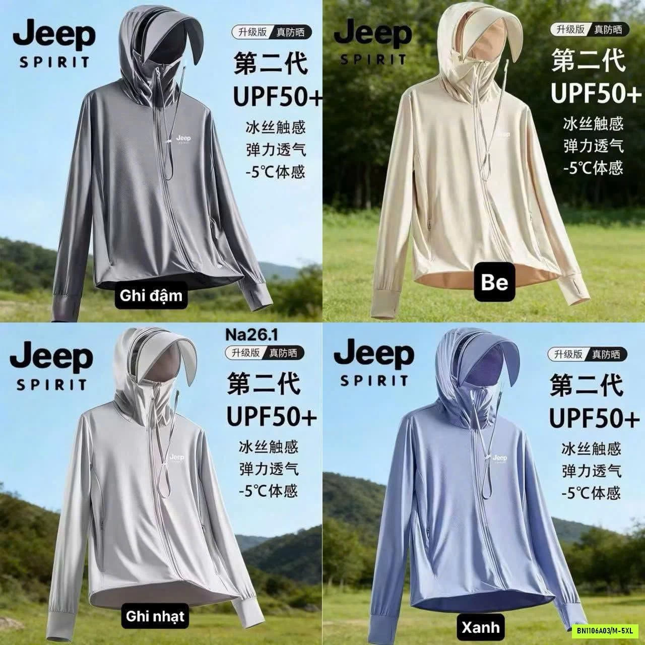 ÁO CHỐNG NẮNG LÀM MÁT GIẢM NHIỆT JEEP