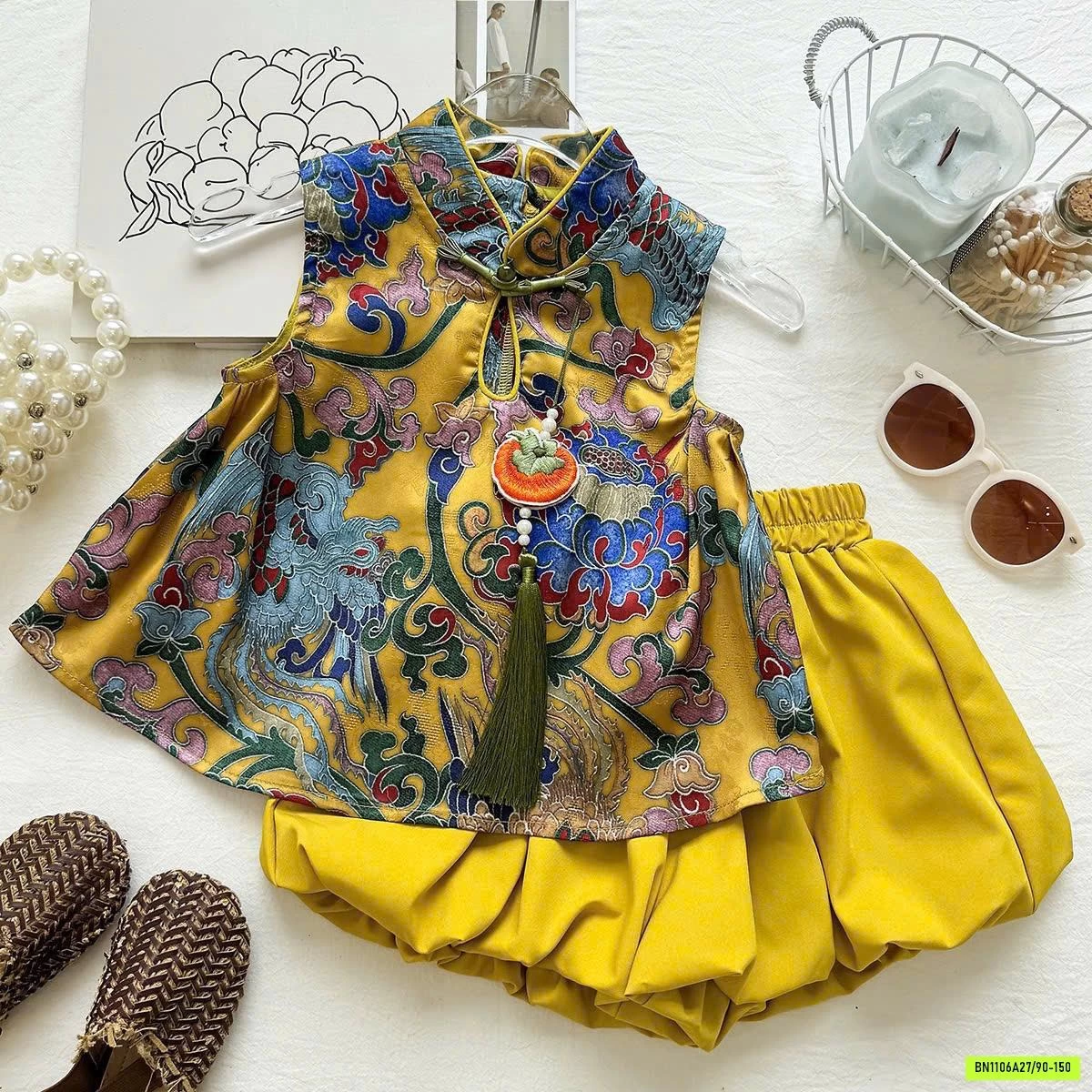 SÉT BỘ CỔ TRANG QUẦN BÍ VÀNG