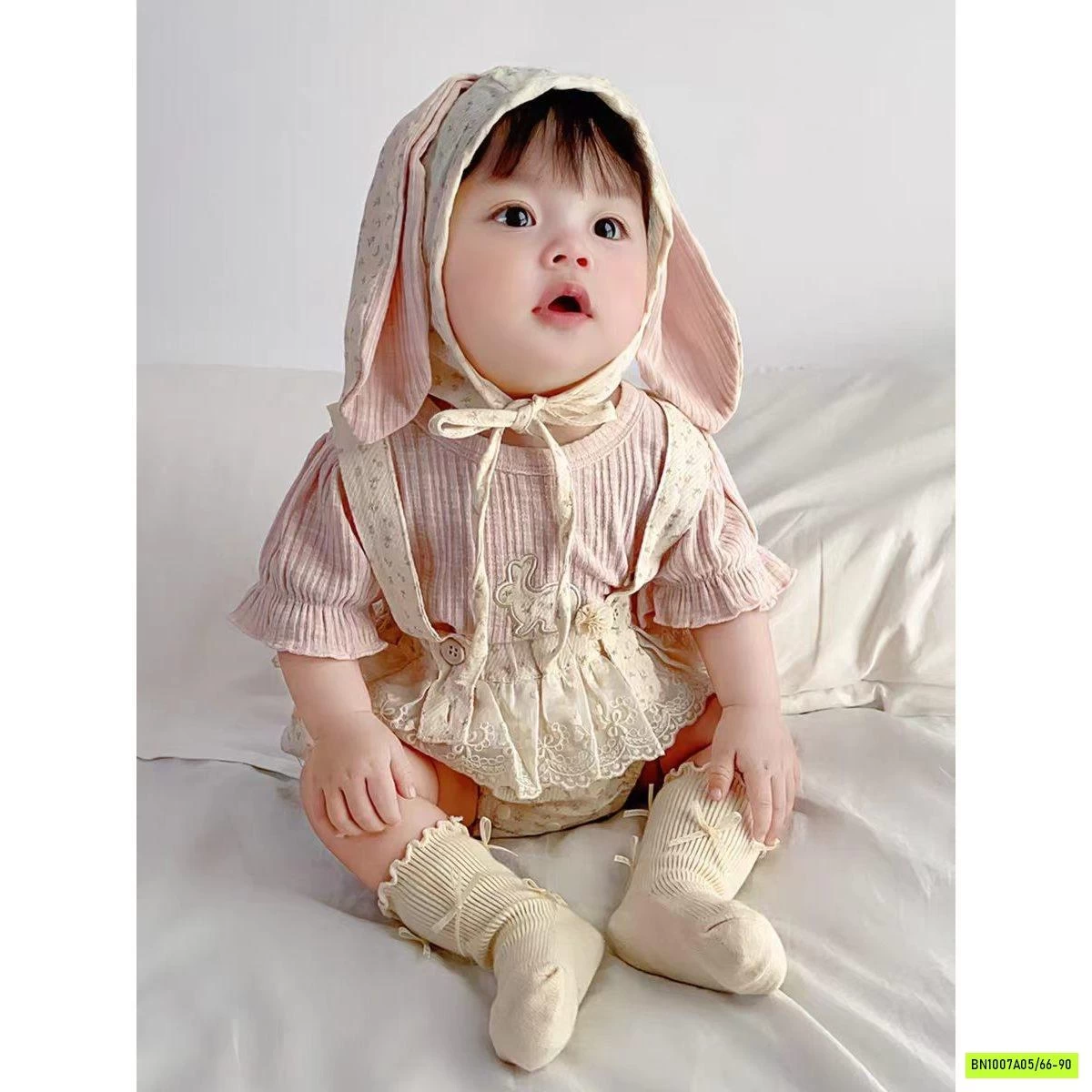 SÉT ROMPER THỎ 3 CHI TIẾT HOA NHÍ