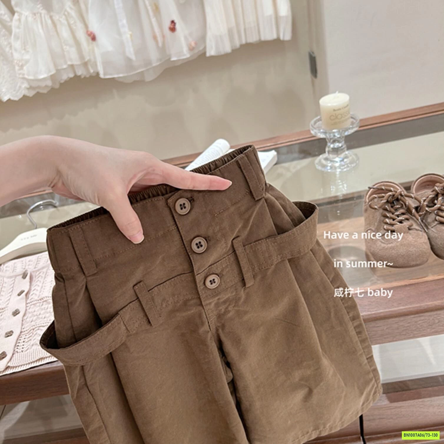 MONTOGHI SÁT NÁCH MIX SHORT NÂU TBABY