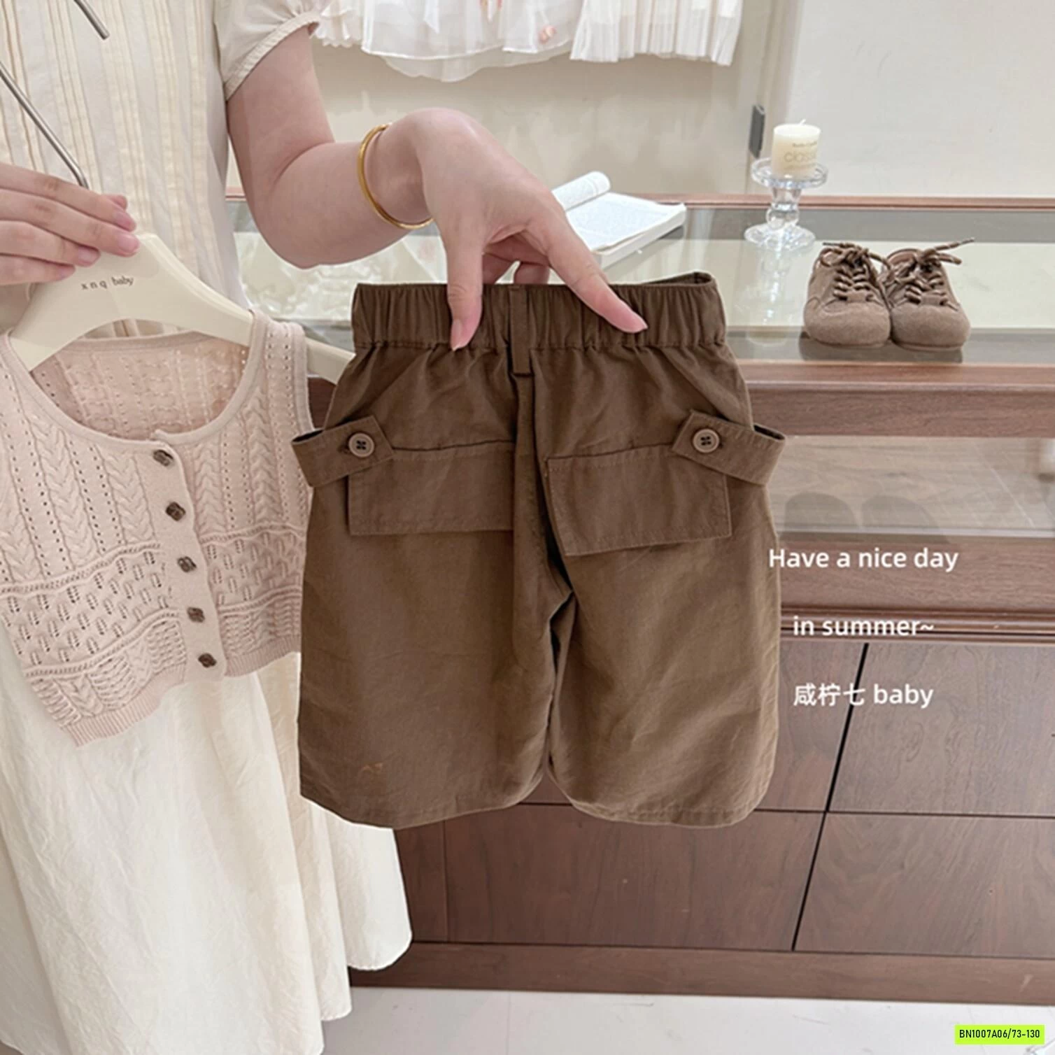 MONTOGHI SÁT NÁCH MIX SHORT NÂU TBABY