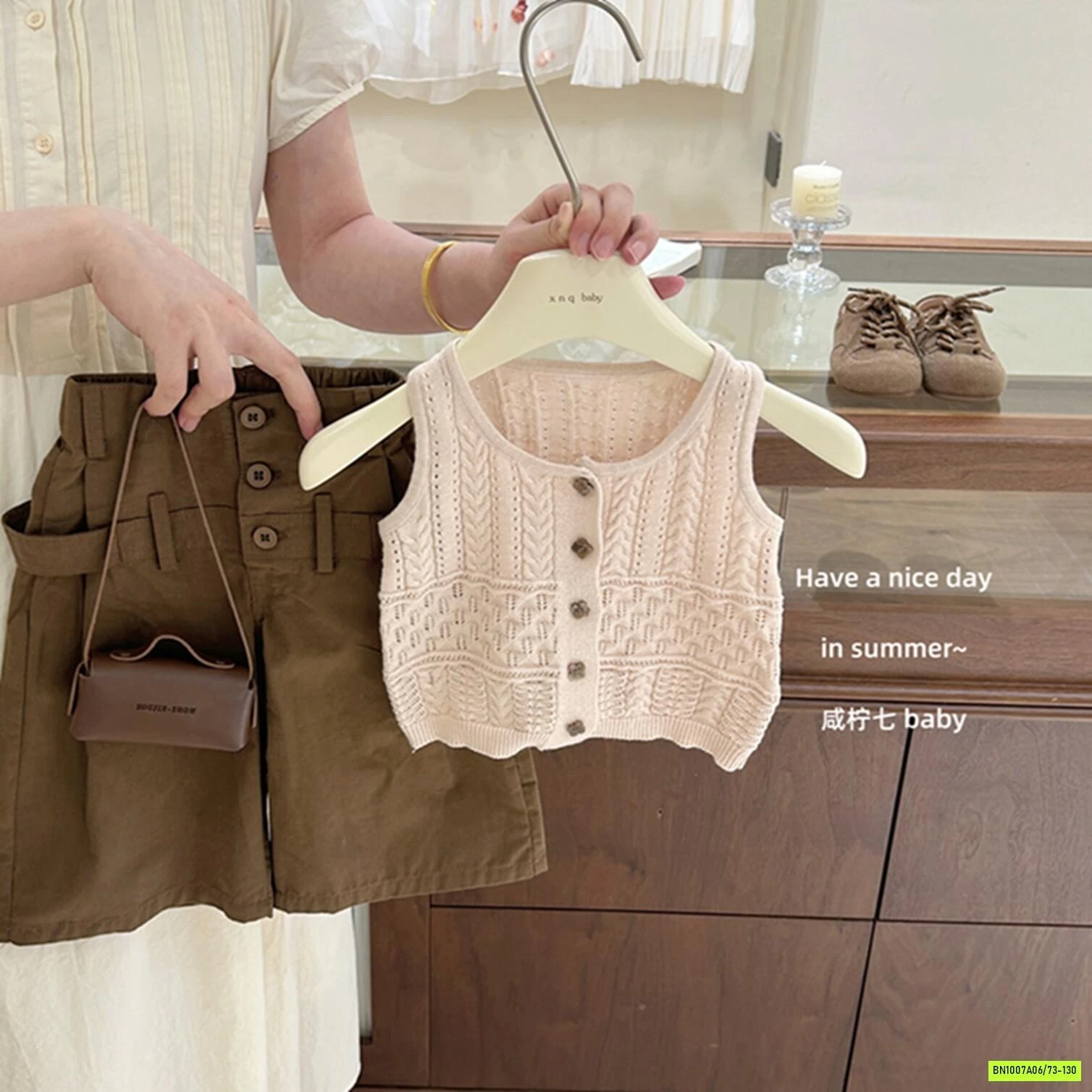 MONTOGHI SÁT NÁCH MIX SHORT NÂU TBABY