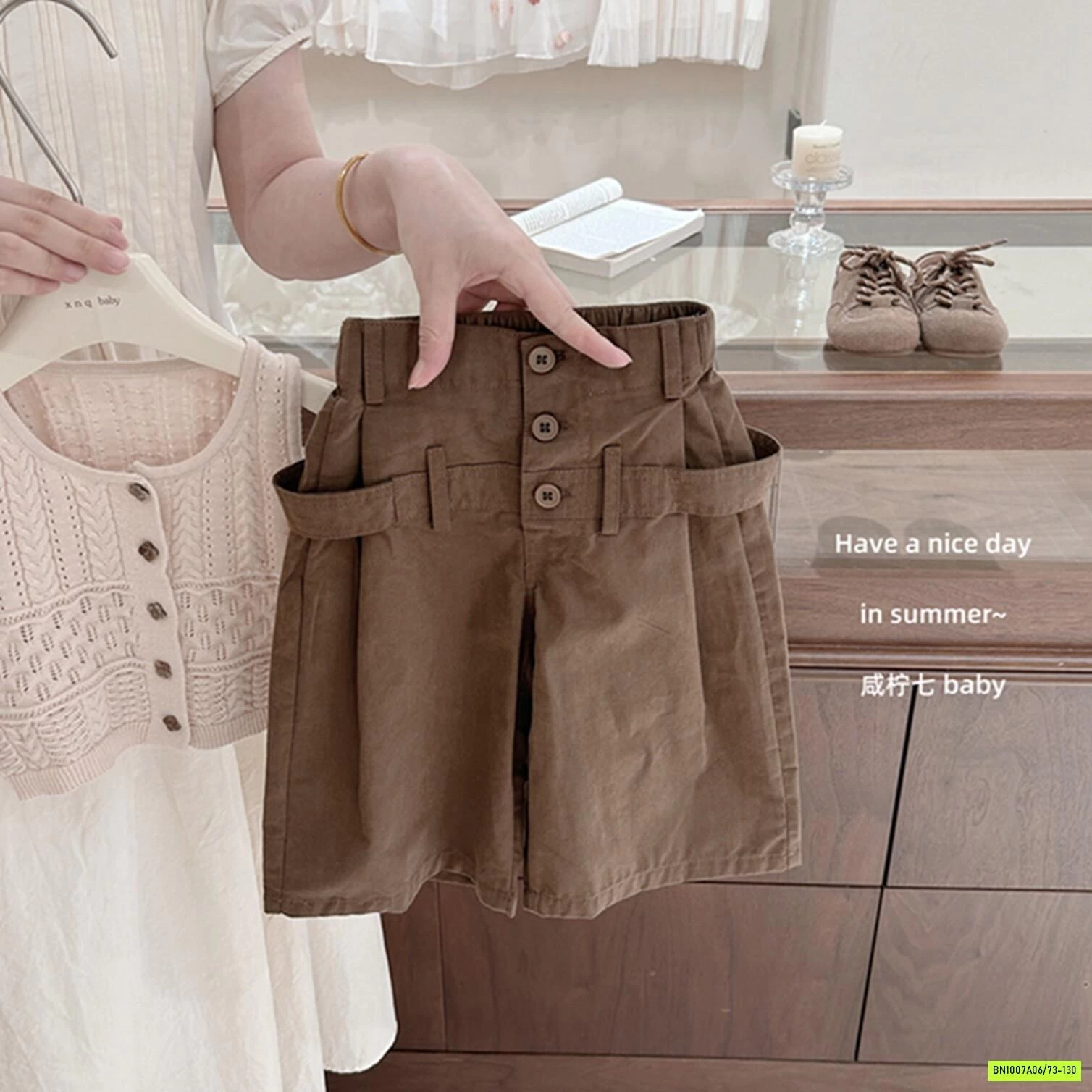 MONTOGHI SÁT NÁCH MIX SHORT NÂU TBABY
