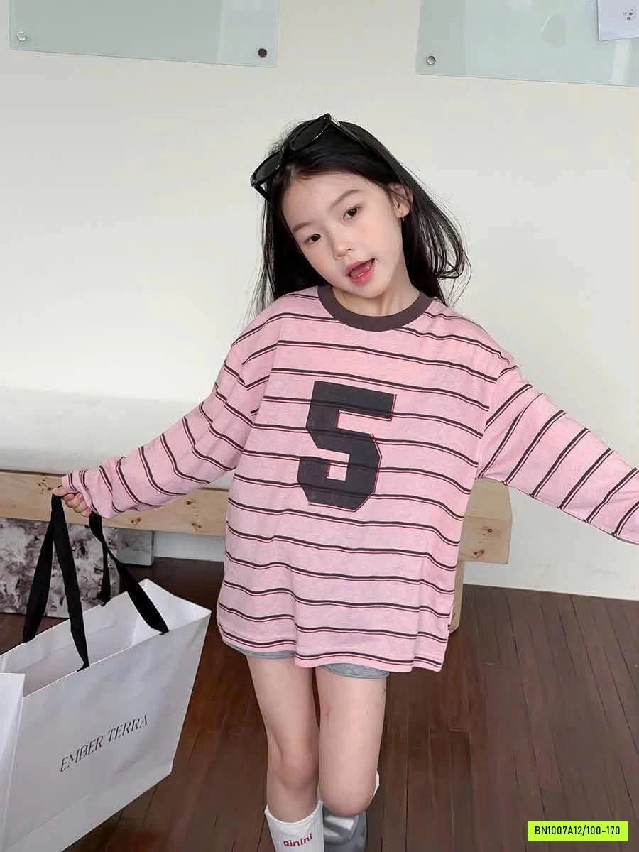 ÁO THUN KẺ SỐ 5 MÙA THU 26A033 AMBB